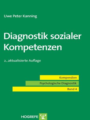 cover image of Diagnostik sozialer Kompetenzen